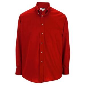 New Edwards Mens Easy Care Long Sleeve Poplin Shirt Style 1280 - Size Medium